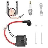 TRKIMAL Kit De Alto Desempenho Cdi - Bobina Ignição Magneto Vela Para Motor 2 Tempos 49Cc-80Cc Bicicleta Motorizada