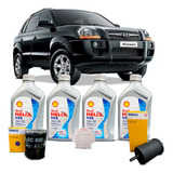 Troca 4l Oleo Shell 5w30 Filtros Tucson Gl Gls 2 0