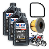 Troca De Óleo Mobil 20w50 Filtro Cb400 Cb450 Kit Revisão