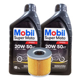 Troca Oleo Tornado 250 Twister 250 2 Lts Mobil 20w50 filtro