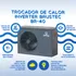 Trocador De Calor Piscina Inverter Wifi 43 000litros Brustec