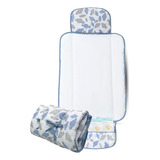 Trocador De Fralda Impermeável Dobrável Lindas Estampas Nuvem Azul