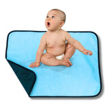 Trocador De Fraldas Absorvente E Impermeável Tam G Azul