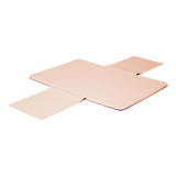 Trocador De Fraldas De Bebe Portátil Impermeável Com Bolsos Cor Nude Liso