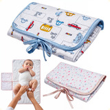 Trocador Fraldas Bebe Portátil Acolchoado Com Porta Fralda