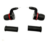 Trocador Punho Passador Grip Shif Yamada Bicicleta 21 Marcha Preto