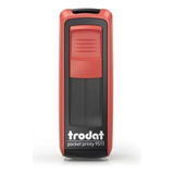 Trodat Pocket Printy 9511 Cor Do Exterior Vermelho preto Cor Da Tinta Preta