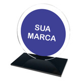 Troféu Acrílico Redondo Sem Personalização 15cm 3mm 10 Unid