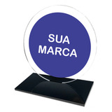 Troféu Acrílico Redondo Sem Personalização 15cm 3mm 3 Unid 
