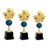 Trofeu Baralho Truco Kit 3 Trofeus 30cm 29cm 27cm Bpevm