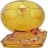 Troféu De Futebol Troféu De Campeão Melhor Jogador Bola De Ouro Material De Resina Galvanoplastia Cor De Ouro Coleção De Troféus Comemorativos De Futebol Presente Para Fãs De Futebol Bola De Ouro