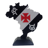 Troféu Escudo Vasco Da Gama Mapa Brasil Decoração