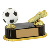 Troféu Futebol Chuteira De Ouro E Bola 14 Cm