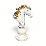 Troféu Para Campeonato De Xadrez Cavalo Branco Verito