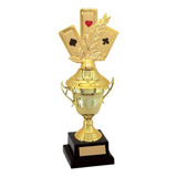 Trofeu Poker Baralho Color Sueca Truco Ref 501123 Vitória