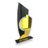 Troféu Universal Acrílico Preto E Dourado 11x25 C base Preta