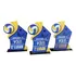 Troféu Vôlei Acrílico 18x13 C base Preta