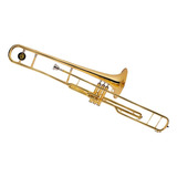 Trombone De Pisto Sib Laqueado Com Estojo Prince Trp 31