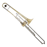Trombone De Pisto Sib Longo Zellmer 1221 Laqueado Com Estojo