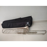 Trombone De Pisto Weril Sib Niquelado 3999 Aceito Trocas