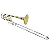 Trombone De Vara Com Rotor TB 200VR Laqueado Dourado Com Case New York