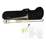 Trombone De Vara Vogga Vstb701n Laqueado Bb Case