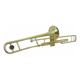 Trombone Pisto Sib Tb 200pd Laqueado Dourado Case New York