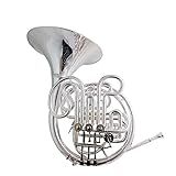 Trompas Francesas Instrumentos Musicais De Trompa Francesa F/bb Trompa Francesa Dupla Banhado A Prata Com Porta-voz Em Caixa