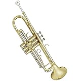 Trompete Bb Profissional Folheado A Ouro Com Boquilha E Estojo Instrumento Musical De Sopro Trompete Profissional