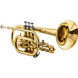 Trompete Si Bemol Cornet Harmonics Hcr-900l Laqueado Soft Ca Cor Dourado