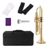 Trompete Slade Em Si bemol Laqueado Dourado Kit Completo