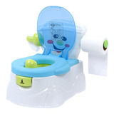 Troninho Penico Infantil Portátil Para Desfralde Simula Vaso Sanitário Com Coletor Removível Cor Azul Marca Lorben