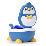 Troninho Privadinha Lorben Assento Pinico Infantil Pinguim Cor Azul