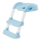 Troninho Redutor Assento Vaso Sanitario Infantil Escada Azul Liso