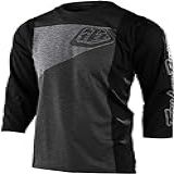Troy Lee Designs Camiseta Ruckus Jersey TRES Adulto Mountain Bike Enduro Trail All Mountain Unissex P Cinza Mesclado Carvão 