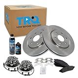 TRQ Kit De Pastilha De Freio Frontal E Rotor Semimetálico Compatível Com Nissan Frontier 2005 2019 Pathfinder 2005 2015 Xterra 2009 2012 Suzuki Equator