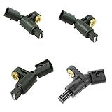 TRQ Kit De Sensor De Velocidade Da Roda ABS Dianteiro E Traseiro Conjunto De 4 Compatíveis Com VW Volkswagen Audi