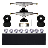 Truck De Skate 139mm E Rolamento Roda Lixa E Parafusos 7