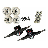 Truck Kit Par Cl Rodas 55 Rolamento Abec Parafuso De Base