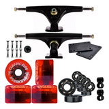 Truck Longboard 180mm Invertido Completo Rodas E Rolamentos