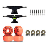 Truck Skate 139mm Roda Bs 51mm Rolamento Abec 5 E Parafusos