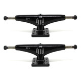Truck Skate 149mm Flh Amortecedor Ss Parafuso Vazado Preto