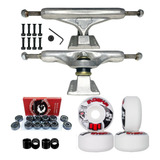 Truck Stronger 139mm Skate Vazado Roda Moska E Rolamentos