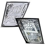 Truckingmann Faróis De Neblina Volvo VNL LED VN Full LED Farol De Neblina Cromado Lado Esquerdo E Direito Do Passageiro Para 2004 2005 2006 2007 2008 2009 2010 2011 2012 2013 2014 2015 2016 2017