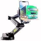 Truckules Suporte De Telefone De Caminhão Super Ventosa Resistente Suporte De Celular Para Painel De Caminhão Para Brisa Braço Longo E Estável Compatível Com IPhone E Samsung Cinza Caminhão