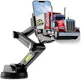 Truckules Suporte De Telefone De Caminhão Super Ventosa Resistente Suporte De Celular Para Painel De Caminhão Para Brisa Braço Longo E Estável Compatível Com IPhone E Samsung Cinza Caminhão