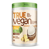 True Vegan 418g   Proteína De Ervilha E Arroz   True Source Sabor Chocolate Branco Com Coco