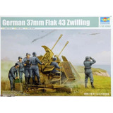 Trumpeter Kit 1/35 German 37mm Flak 43 Zwilling 02347