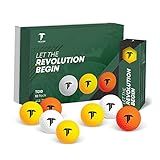 Truscope Golf Bolas De Golfe Coloridas Pacote Com 12 Unidades Bolas De Golfe Supermacias De Longa Distância Bolas De Golfe De Núcleo Macio De Ionômero Altamente Visível Com Menos Rotação E Maior Velocidade Ajuda A Melhorar O Seu Jogo