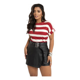 Tshirt Casual Blusinha Feminina